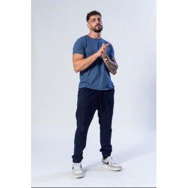 Imagem de Calça Masculina Jogger Conforto e Versatilidade - Lacoone, 42, Azul ma