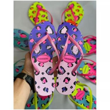 Imagem de Chinelo Sandália Feminino Slim Estampado Confortáveis lançamento verão