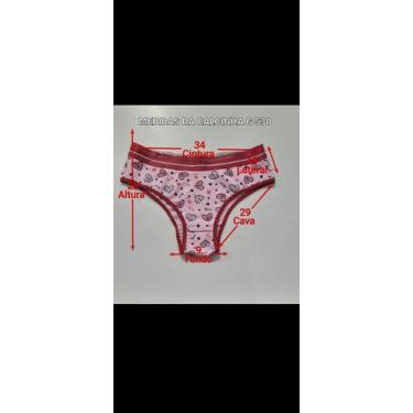 Imagem de Kit 10 Calcinha De Cos Alto Cotton Algodão Barato Atacado - JANAIKA M 