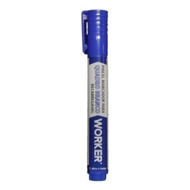 Imagem de Marcador De Quadro Branco Recarregável Azul Worker