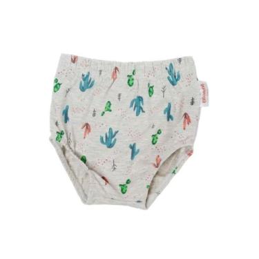 Imagem de Tapa Fraldas Infantil Windel - Blumen Baby, 1 a 3 meses, Cinza cactus