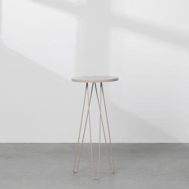 Imagem de Mesa Lateral Fancy Redonda 26x58cm – Areia