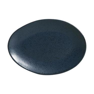 Imagem de Conjunto com 6 Pratos de Sobremesa Oval Orgânico Night Blue 22,5x16,5x