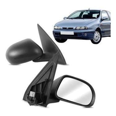 Imagem de Par Retrovisor Fiat Brava Maréa 2000 A 2007 Elétrico Preto - Retrovex
