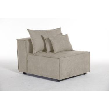 Imagem de Sofá Dominó Módulo 1,00 Encosto 0,20 Espuma D28 Mola Bonel Percinta It