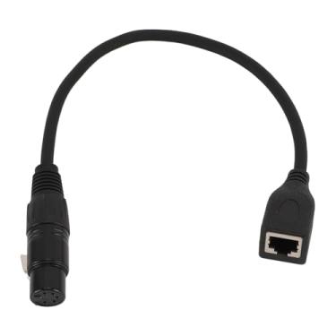 Imagem de POENVFPO 5 Pinos Xlr Fêmea a Rj45 Cabo Universal Conector Universal Cabo Dmx para Controlador de Tira RGB LED 11.8in Plug and Play para Equipamentos KTV [amplificadores, misturadores]