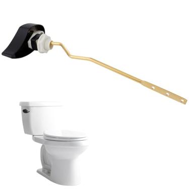 Imagem de Hibbent Alavanca de substituição para tanque de vaso sanitário compatível com TOTO THU068#CP Trip Lvr para St743S, alça de descarga de vaso sanitário, alavanca de viagem de vaso sanitário, alça de reparo de vaso sanitário, preto fosco