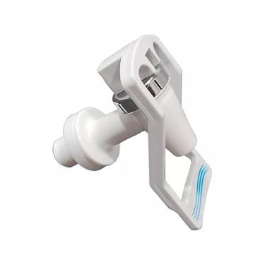 Imagem de Torneiras Curtas Alavanca Inferior Modelo Compatível Com Bebedouros IBBL (BRANCA/CROMADA DETALHE AZUL)