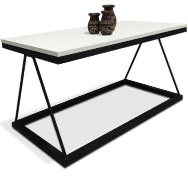 Imagem de Mesa De Centro Macau Retangular Para Sala Decor Madeira MDF Compacta P