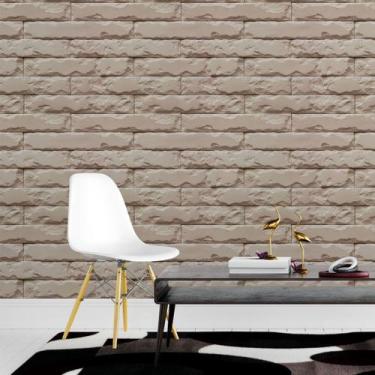 Imagem de Papel de Parede Adesivo Tijolos Neutros N015205 0,58x2,50M - Adesivo B