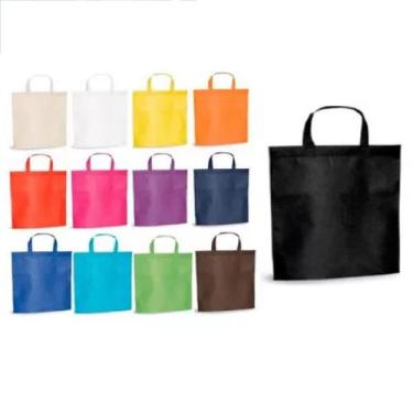 Imagem de Sacolas Ecobag Reutilizáveis Com Alça Tecido PP 45x35cm - Inter