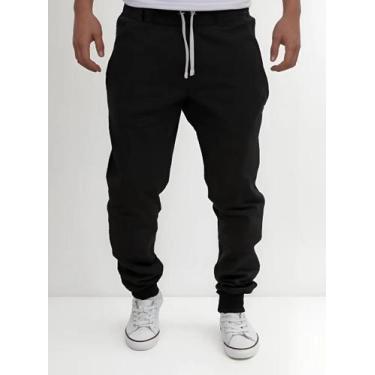 Imagem de Calça Moletom Masculina Conforto Durável Ideal Treino Lazer - Kallblac