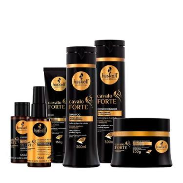 Imagem de Kit Cavalo Forte Completo (6 Produtos) - Haskell 300ml Cresce Cabelo -