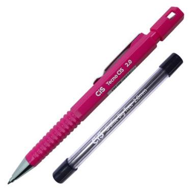 Imagem de Kit Lapiseira Técnica TecnoCIS 2.0 mm + Grafite, Rosa