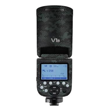 Imagem de Adesivo flash de câmera antiarranhões para Godox V1 Flash Coat Wrap película protetora corporal protetor de corpo capa de pele V1 (verde mamãe)