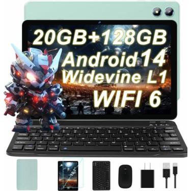 Imagem de Tablet JUEDUR Android 14 10.1" 20 GB RAM 128 GB ROM 1 TB Verde