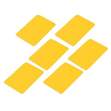 Imagem de 6pcs Reparação inflável de barcos Use kit de patch de PVC resistente a caiaque, boia, bote, equipamentos de esportes aquáticos, infláveis ​​de piscina Fácil de usar acessórios (Yellow)