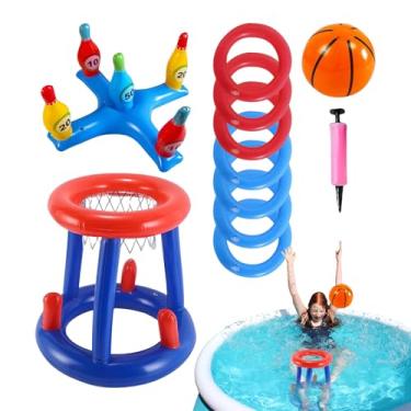 Imagem de Brinquedo de Lançamento de Bolas para Piscina - Bolas Flutuantes para Jogos Aquáticos,Acessórios de Natação Leves e Coloridos Diversão Aquática para Aniversários Dias das Crianças e Feriados