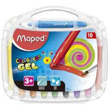 Imagem de Giz De Cera 10 Cores Aquarelavel - Maped