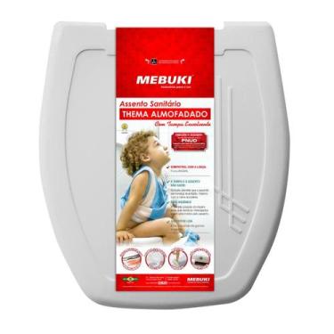Imagem de Assento Sanitário Almofadado Retangular Hawaii Para Vaso Mondiale 1.6g