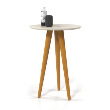 Imagem de Mesa Lateral 4601 Pés Palito Off White Ofertamo Sala