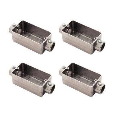 Imagem de 4 Condulete 3/4 C Alumínio S/rosca S/placa Sieg