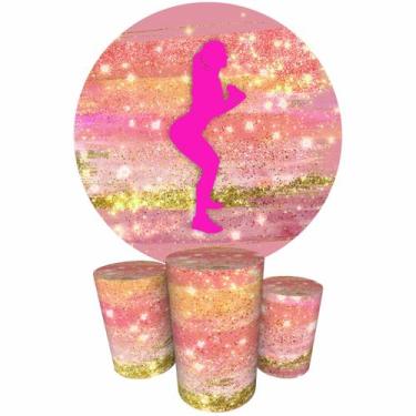 Imagem de Trio Capas Cilindro + Painel Redondo 1,50m Academia - Fadrix, K1ACA000