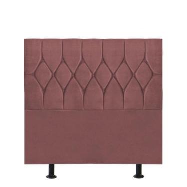 Imagem de Cabeceira Estofada Cama Box Solteiro 100cm Istambul Suede Rose- MABE M