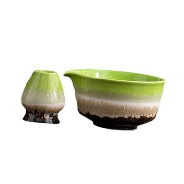 Imagem de IEUDNS Tigela Matcha com Bico Matcha Chawan Copo Suprimentos Decoração Cerâmica Batedor Suporte Batedor Kit Inicial para Mesa Sala de Chá Casa