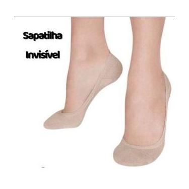 Imagem de Kit 2 pares de meia trifil sapatilha invisível trifil fio 70 6136, Nat