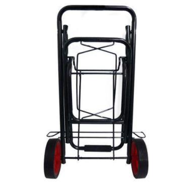 Imagem de Carrinho Carga Mão Transporte Dobravel Feira Compras - bestfer