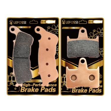Imagem de LE LEFOSSI Pastilhas de freio sinterizadas dianteiras traseiras de alto desempenho compatíveis com Harley iron 883 XL883 L Superlow XL 1200 X Forty Eight 2014-2021 xl 883 Sportster Resistência ao
