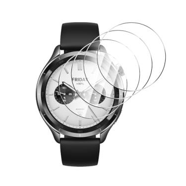 Imagem de Anoowkoa [Pacote com 2 películas protetoras de tela premium para Xiaomi Watch S4 [NotvXiaomi Watch S4 Sport] Película de vidro temperado, dureza 9H, ultra resistente, antiimpressões digitais, sem