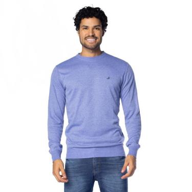 Imagem de Suéter Masculino John Sailor Liso Gola Careca Azul/Royal-Masculino