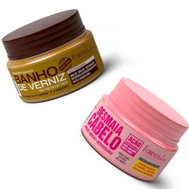 Imagem de Kit Másc Desmaia E Máscara Banho de Verniz Forever Liss 40G