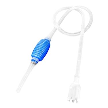 Imagem de GLOGLOW Ferramenta de Aquário de Aquário Ferramenta de pó do Tanque de Peixes - Sem Necessidade de Eletricidade - Filtro Incorporado Mantém a água Limpa para Pequenos Tanques de Peixes/outros