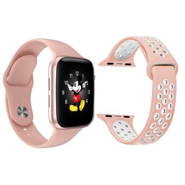 Imagem de Kit 1 Relógio Smartwatch Ld5 Rosa + 1 Pulseira Sport Rosa