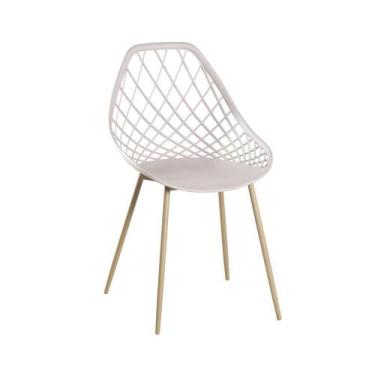 Imagem de Cadeira De Jantar Cloe Nude Base Aco Rivatti