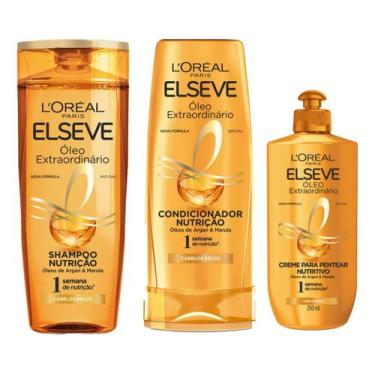 Imagem de Kit Linha Elseve Óleo Extraordinários L'oréal Paris 400ml