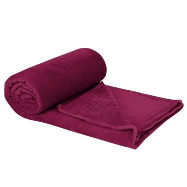 Imagem de Manta Casal  Lisa1,8X2M Camesa Vinho