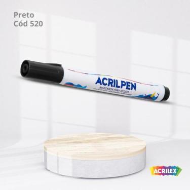 Imagem de Acrilpen dz-cor preto (1/12) - ACRILEX