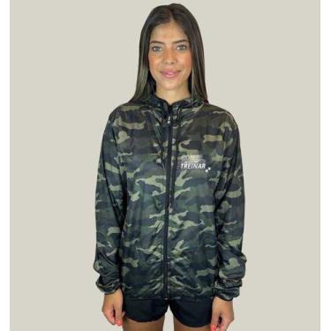 Imagem de Jaqueta Corta Vento Academia Feminino WSS Brasil Gym Rotina, Marrom, G