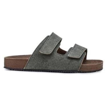 Imagem de Sandália Masculina Papete Monaco Nathos Couro Legitimo-Masculino