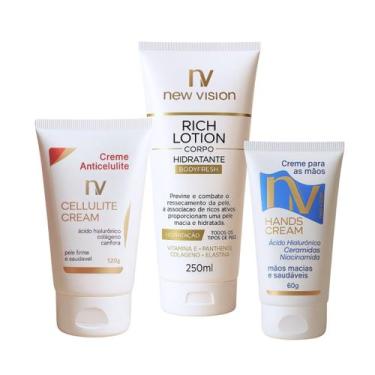 Imagem de Kit Corporal com Creme Firmador, Anticelulite e Creme Para Mãos - New 