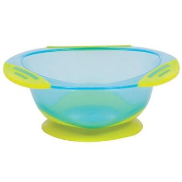 Imagem de Prato infantil do tipo bowl com ventosa Buba - azul