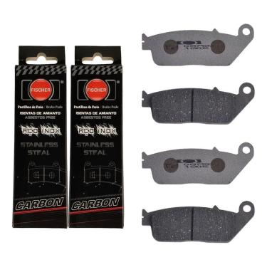 Imagem de Par Pastilha Frente Hornet Cb 600 S Abs Dianteira Fischer 2