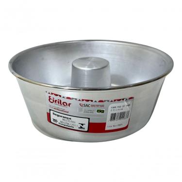 Imagem de Forma De Alumínio Para Bolo Pudim 22 Cm Furo Redonda Eirilar