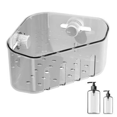 Imagem de Rrlihjgu Porta-Esponja para Interior da Pia | Cesto De Filtro De Ralo Para Pia De Cozinha | Retentor de Resíduos com Ventosas para Casa Banheiro Chuveiro