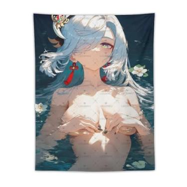 Imagem de LIEGBMEU Sexy Bikini Hot Anime Girl Tapeçaria 76.2 cm x 101.6 cm Interior Exterior Wall Quilt Art Decoração de Tapeçaria Caprichosa, Aa0100
