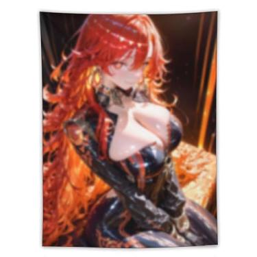 Imagem de LIEGBMEU Sexy Bikini Hot Anime Girl Tapeçaria 152.4 cm x 203.2 cm Interior Exterior Wall Quilt Art Decoração de Tapeçaria Caprichosa, AF287